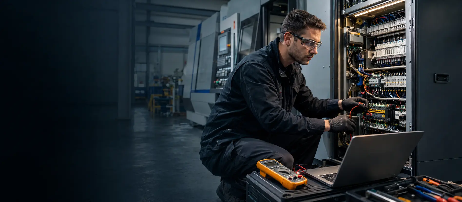 Diagnostic d’une panne électrique dans une armoire de machine-outil