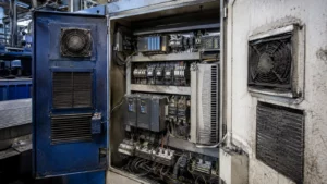 Encrassement d’une armoire électrique industrielle